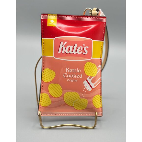 Kate Spade Snack Time Embossed Card Case Wristlet Wallet KL570 Kettle Cooked - Picture 6 of 13